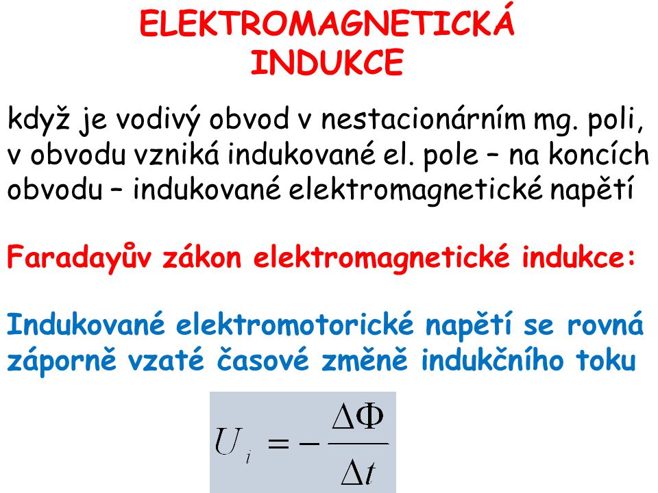 elektromagnetická indukce