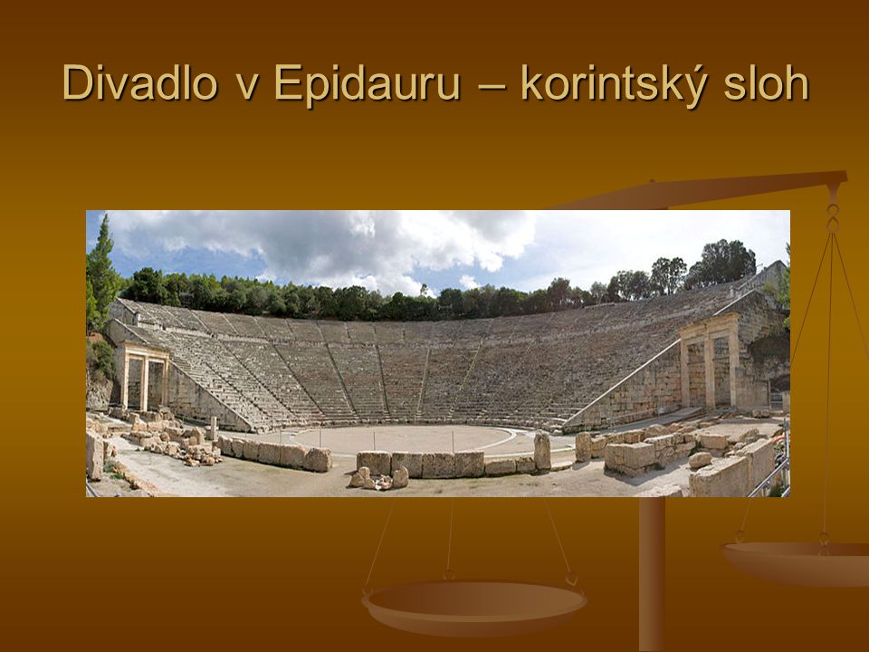Divadlo v Epidauru – korintský sloh