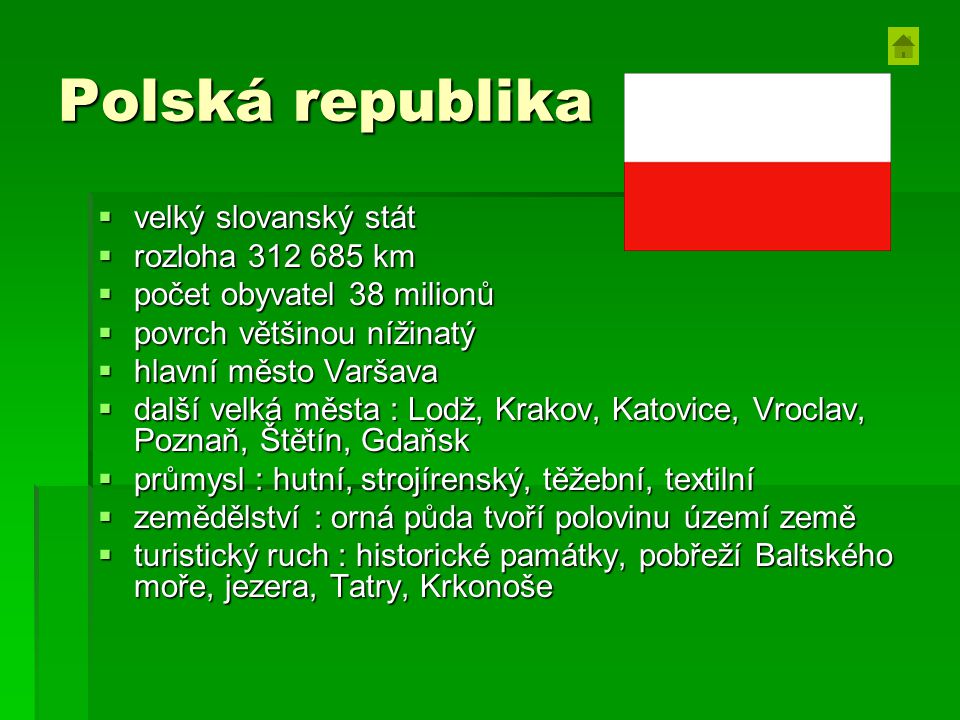 Polská republika velký slovanský stát rozloha km