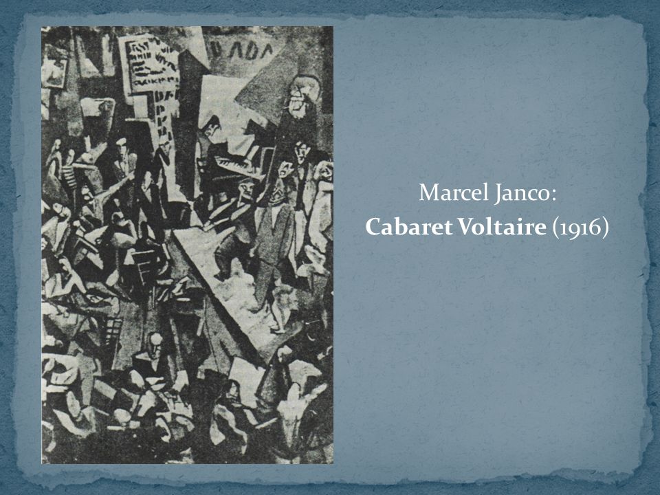 Marcel Janco: Cabaret Voltaire (1916)