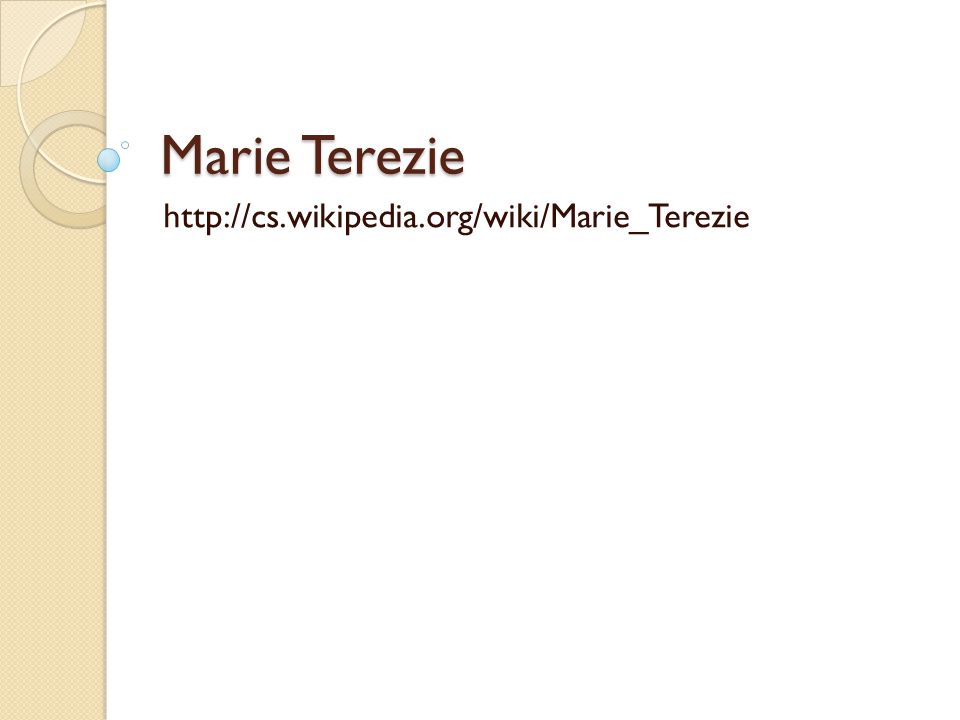 Marie Terezie