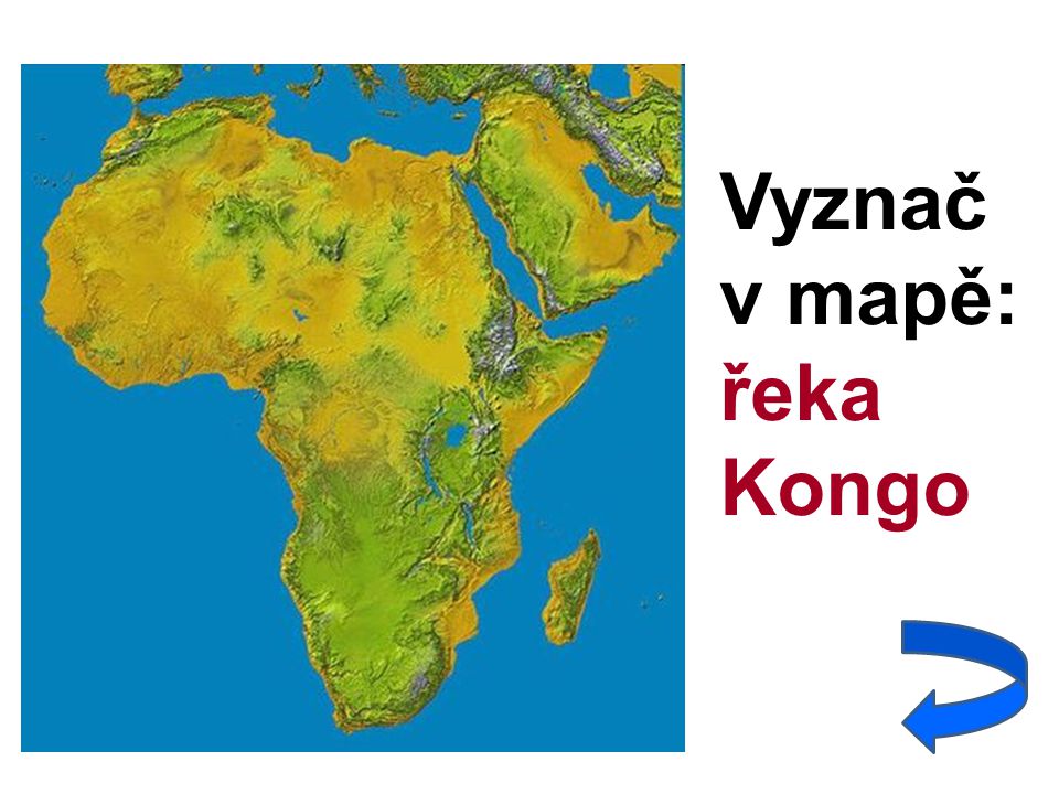 Vyznač v mapě: řeka Kongo