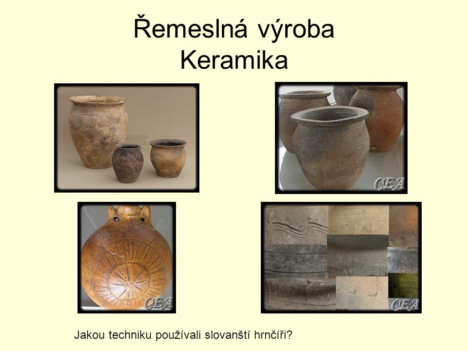Řemeslná výroba Keramika