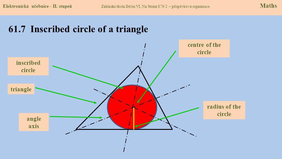 61.7 Inscribed circle of a triangle