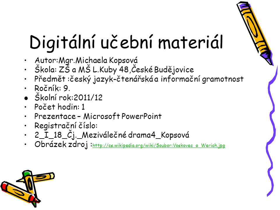 Digitální učební materiál
