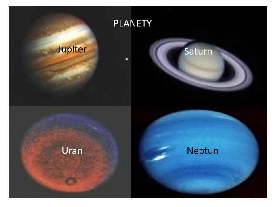 PLANETY Jupiter Saturn Uran Neptun