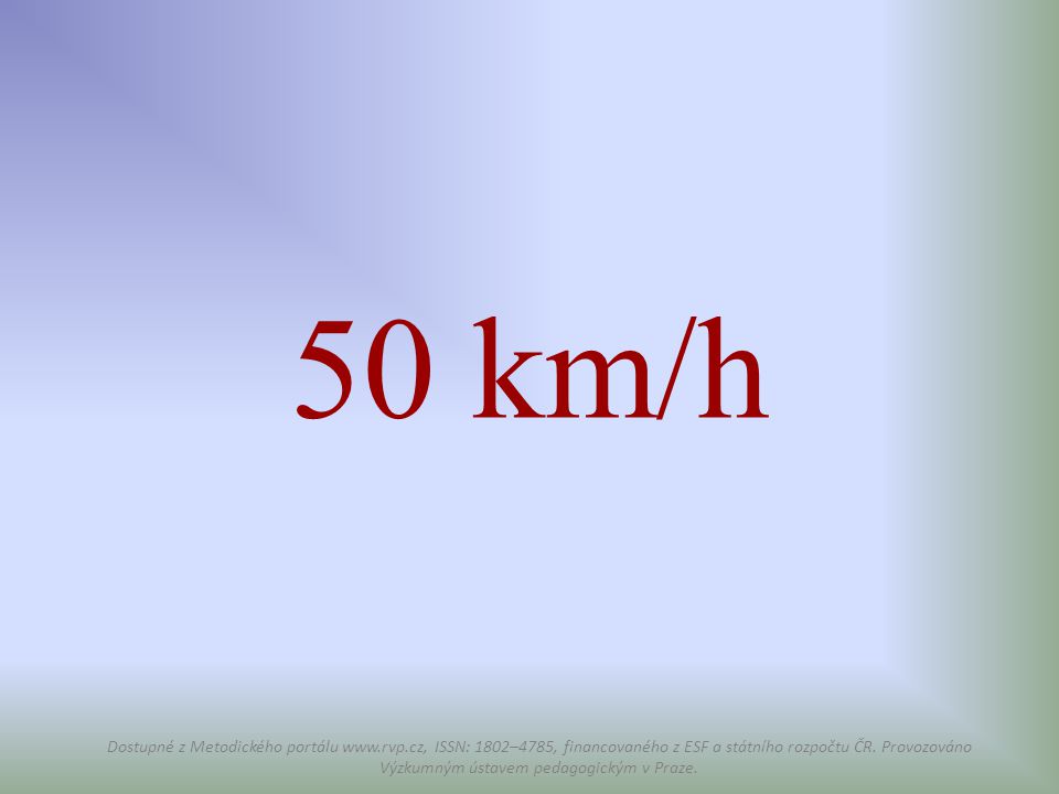 50 km/h