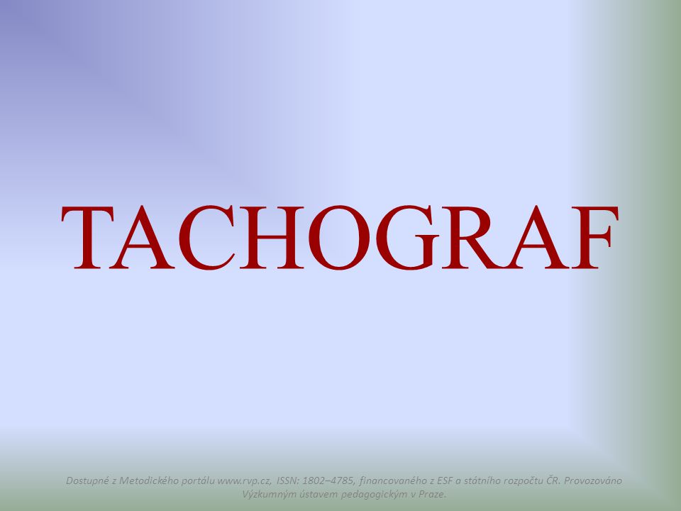 TACHOGRAF
