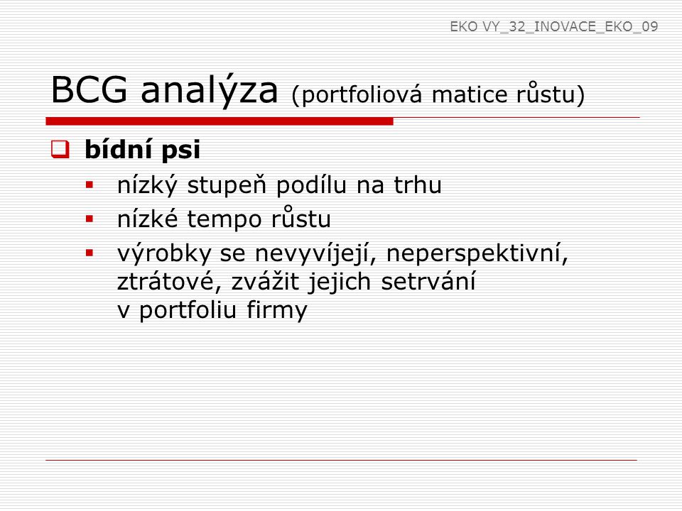 BCG analýza (portfoliová matice růstu)