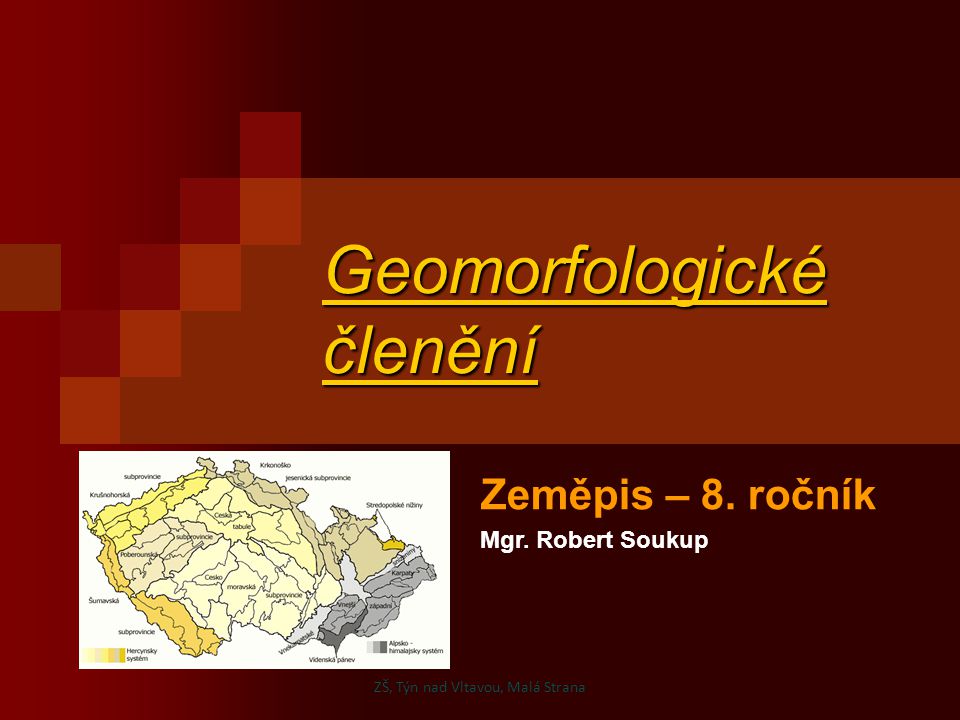 Geomorfologické členění