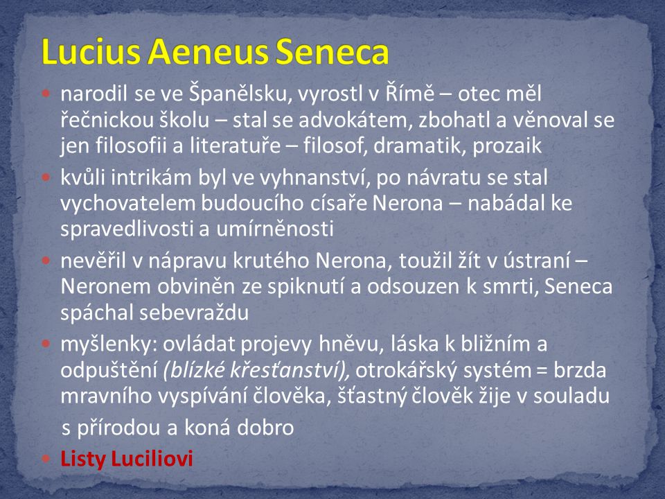 Lucius Aeneus Seneca