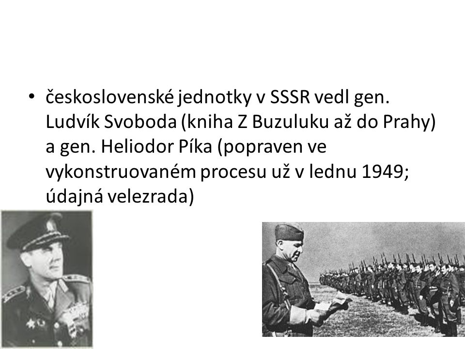 československé jednotky v SSSR vedl gen