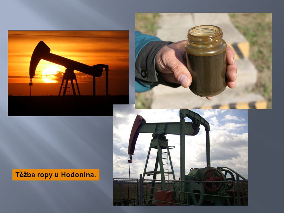 Těžba ropy u Hodonína.