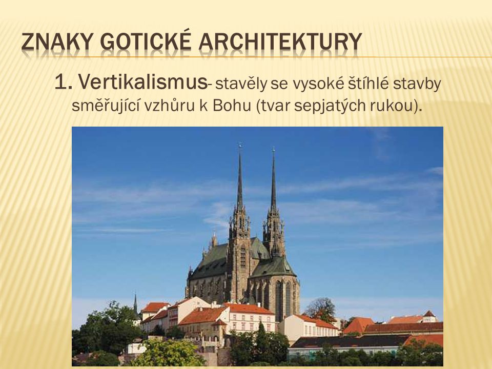 Znaky gotické architektury