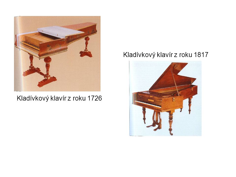Kladívkový klavír z roku 1726