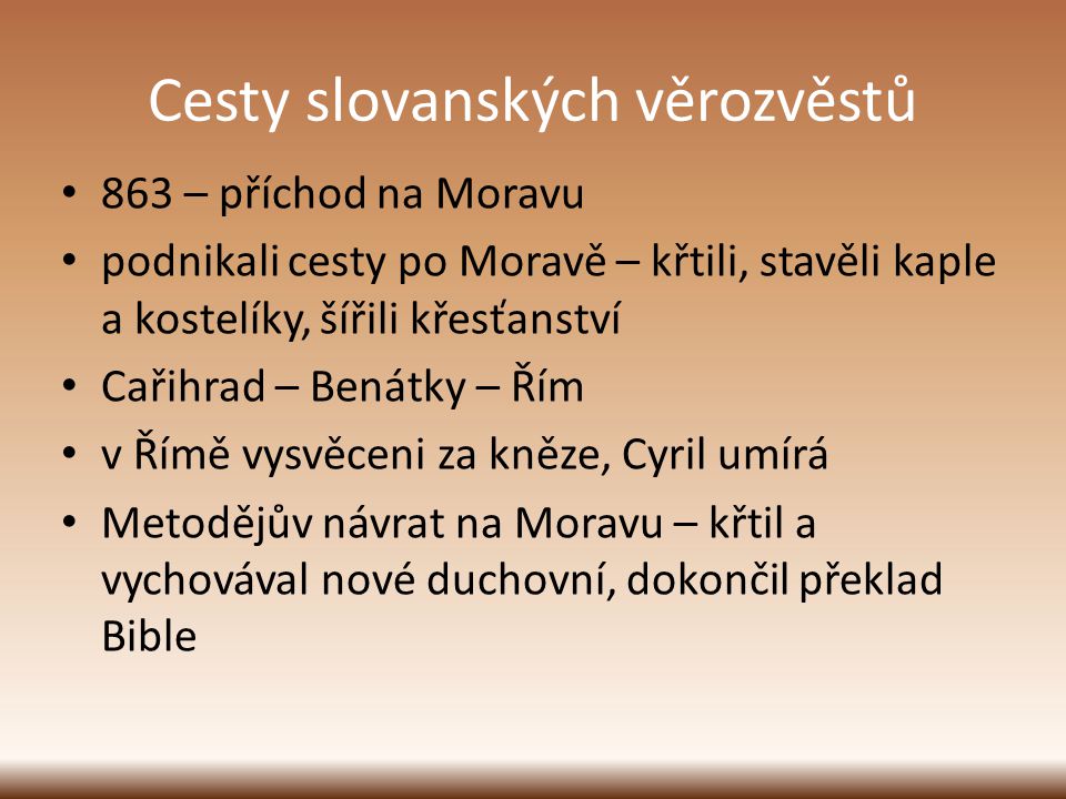 Cesty slovanských věrozvěstů