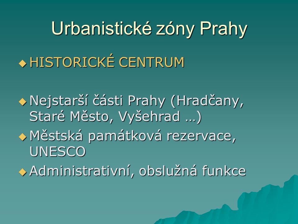 Urbanistické zóny Prahy