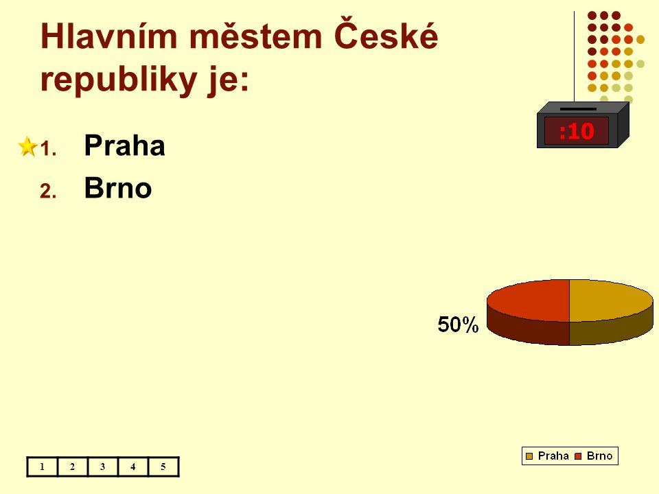 Hlavním městem České republiky je: