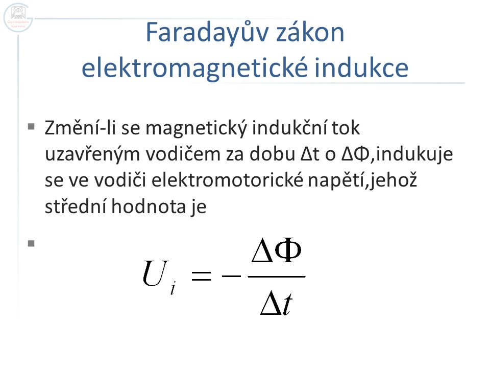 Faradayův zákon elektromagnetické indukce