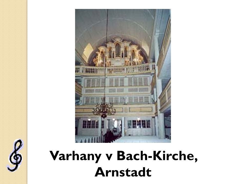 Varhany v Bach-Kirche, Arnstadt