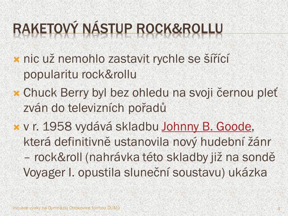 raketový nástup rock&rollu