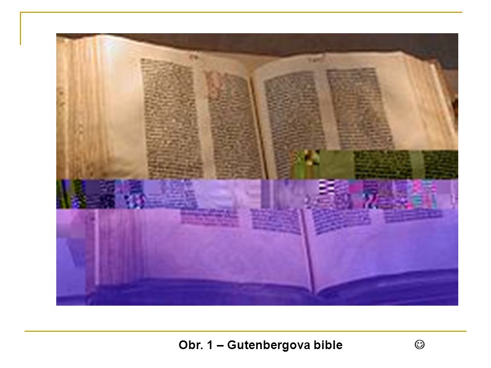 Obr. 1 – Gutenbergova bible