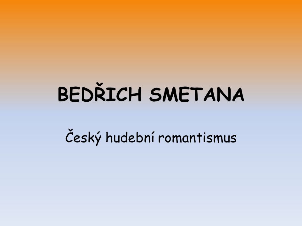 Český hudební romantismus