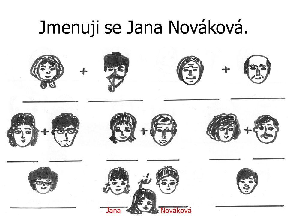 Jmenuji se Jana Nováková.