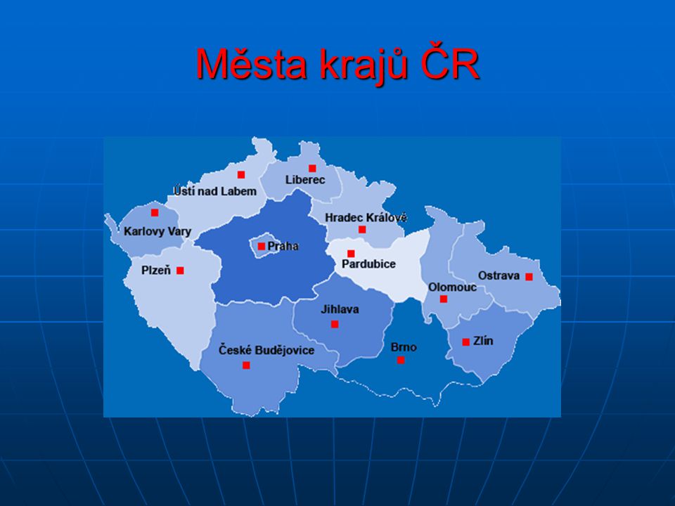 Města krajů ČR