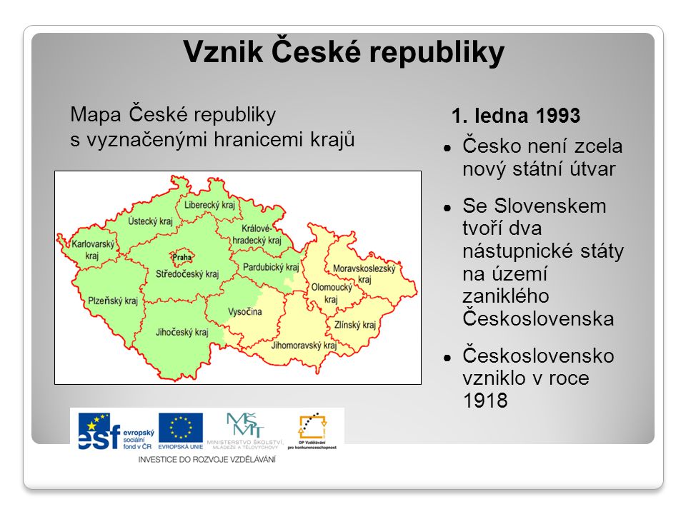 Jak a kdy vznikla Česká republika?
