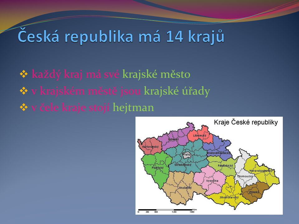 Česká republika má 14 krajů