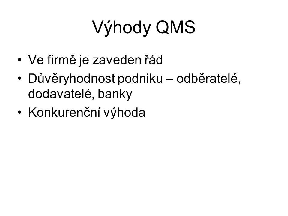 Systém řízení Kvality. - Ppt Stáhnout