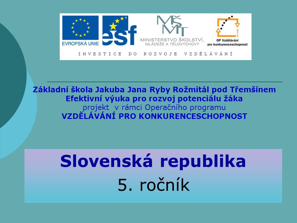 Slovenská republika 5. ročník