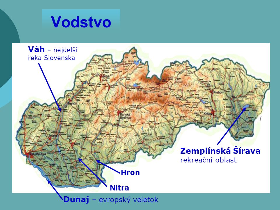 Vodstvo Váh – nejdelší řeka Slovenska