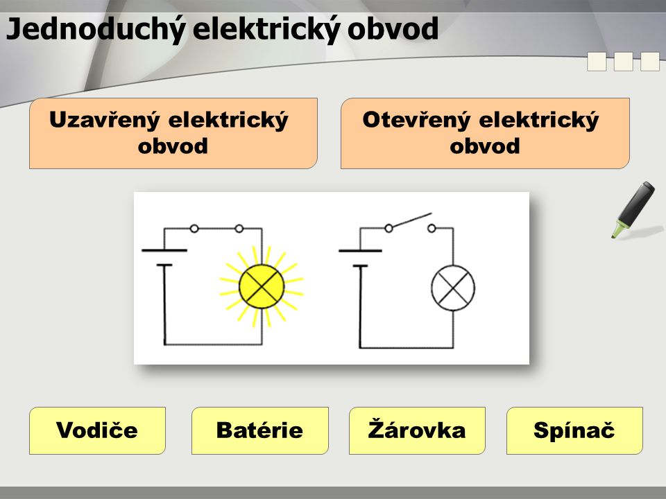 Jednoduchý elektrický obvod