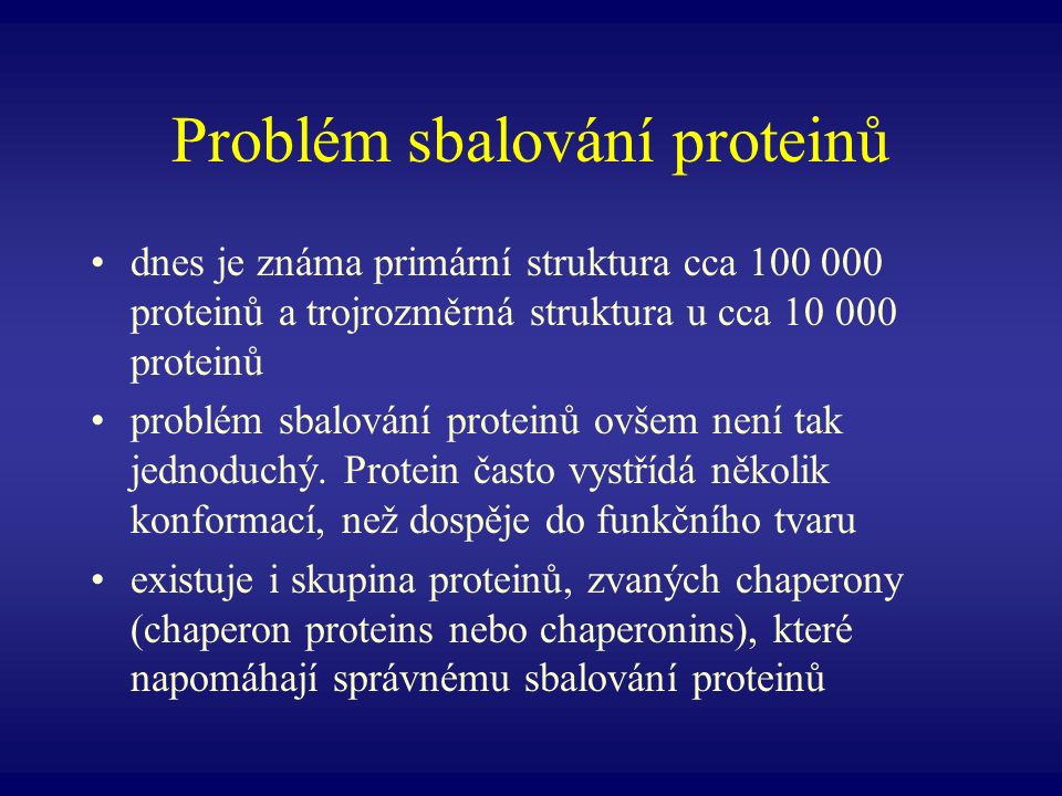 Problém sbalování proteinů