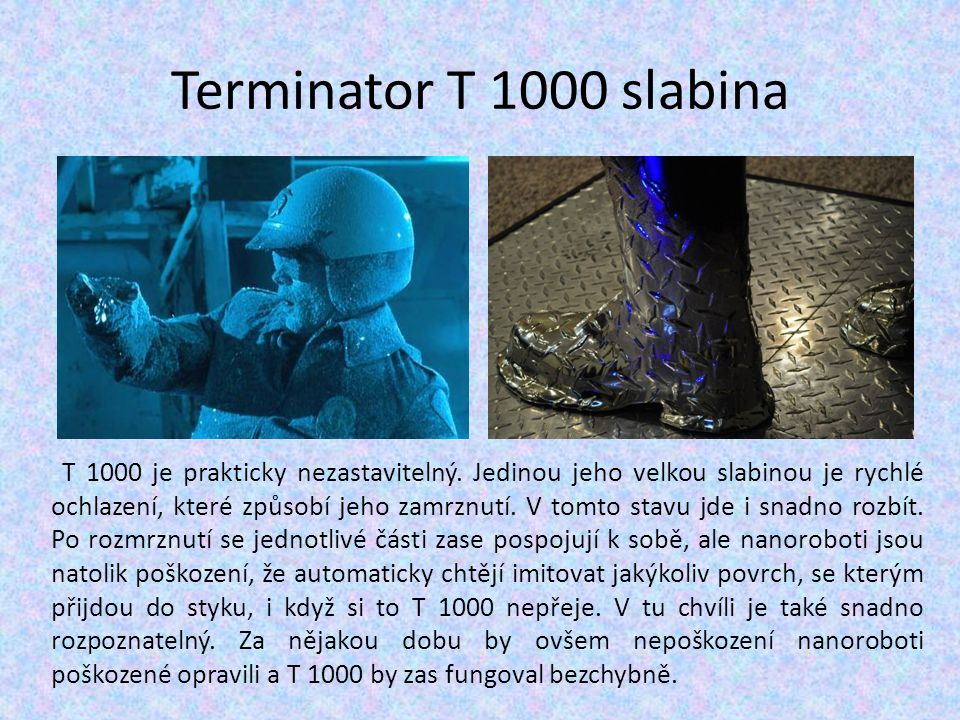Terminator T 1000 slabina
