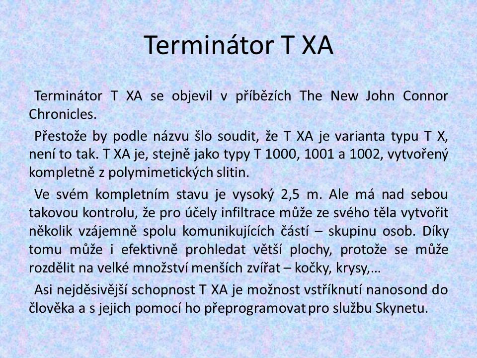 Terminátor T XA