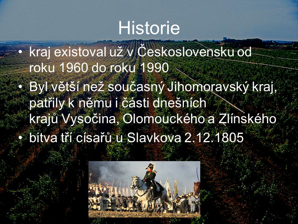 Historie kraj existoval už v Československu od roku 1960 do roku 1990