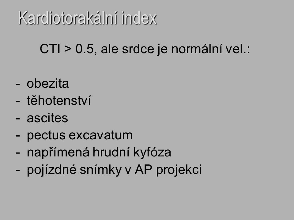 Kardiotorakální index