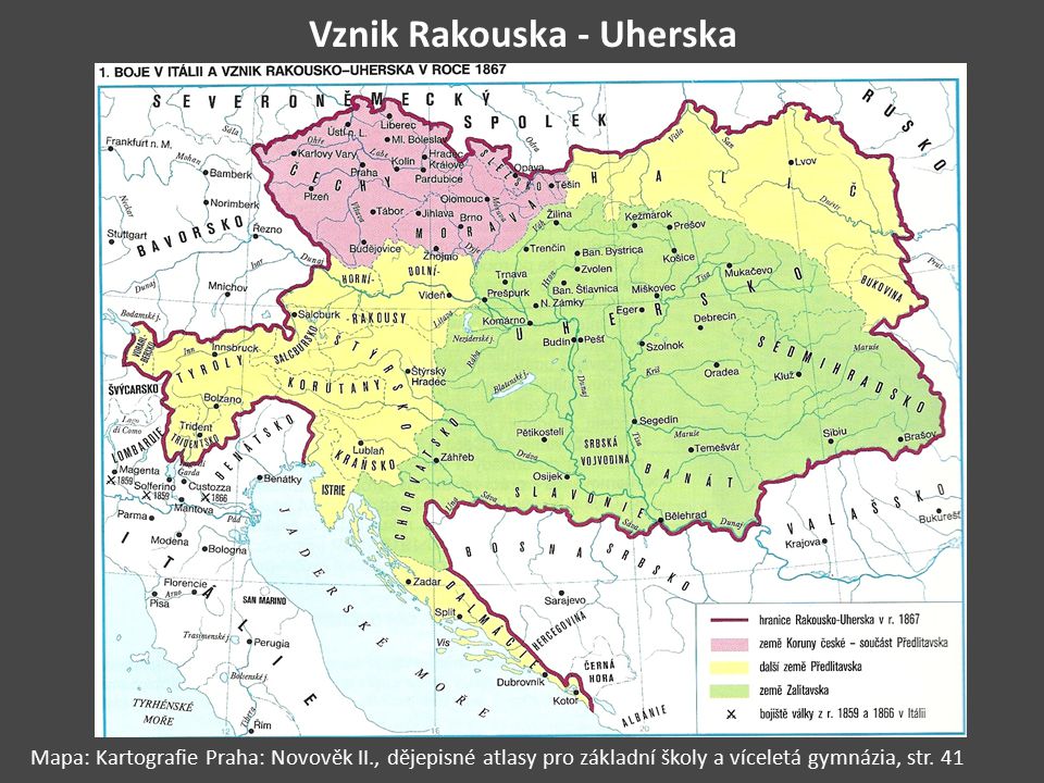 Vznik Rakouska - Uherska