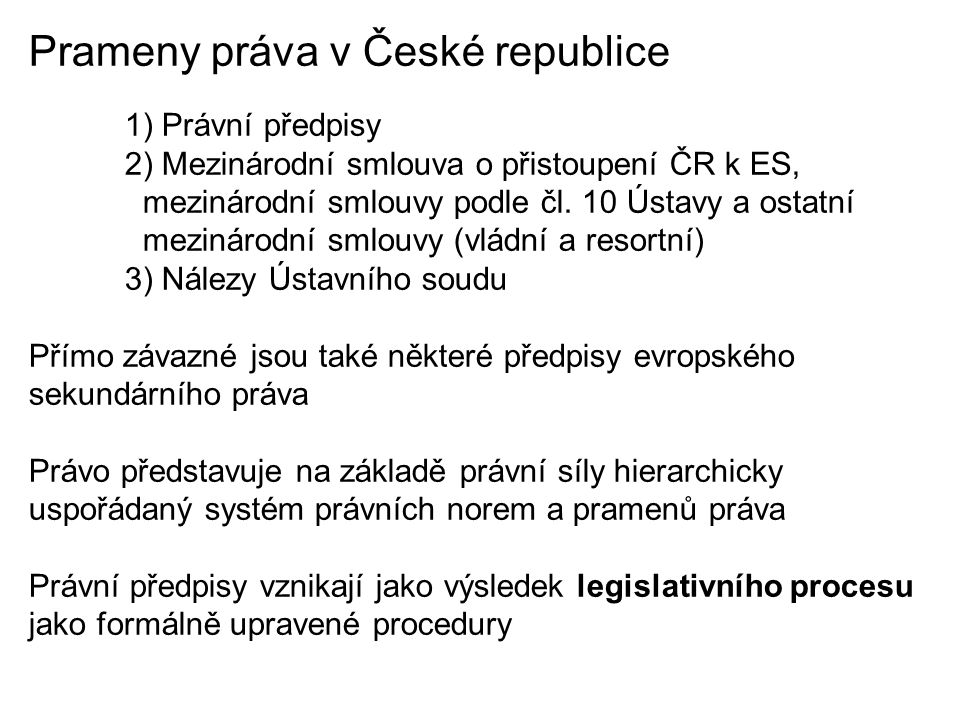 Co je pramenem českého práva?